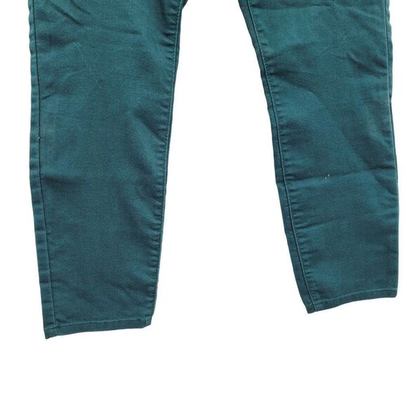 LC Lauren Conrad Colored Skinny Jeans 14 Forest Green Stretch Mid-rise 5 Pocket - Picture 6 of 13
